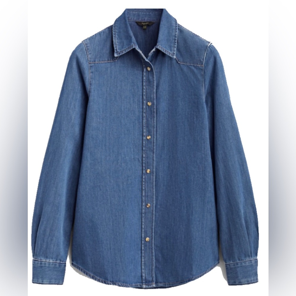 Massimo Dutti 100% cotton denim shirt size XL